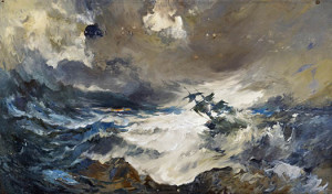 W. H. Harrington. Wreck of Sea Venture. Painting, 1981. From the Folger Shakespeare Library, Courtesy of Bermuda National Trust and Bermuda Maritime Museum.