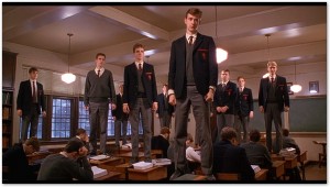 Scene from "Dead Poets Society," / image courtesy Touchstone Pictures
