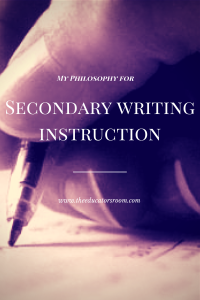 Secondary writing instruction