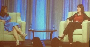 Melinda Gates & Vicki Phillips of the Bill and Melinda Gates Foundation, chatting about teachers as leaders at ECET2 2015