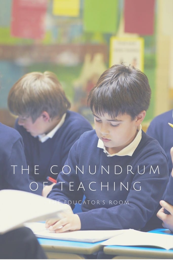 The conundrum of teaching