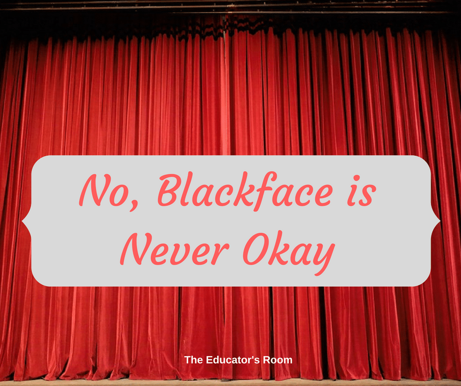 no-blackface-is-never-okay