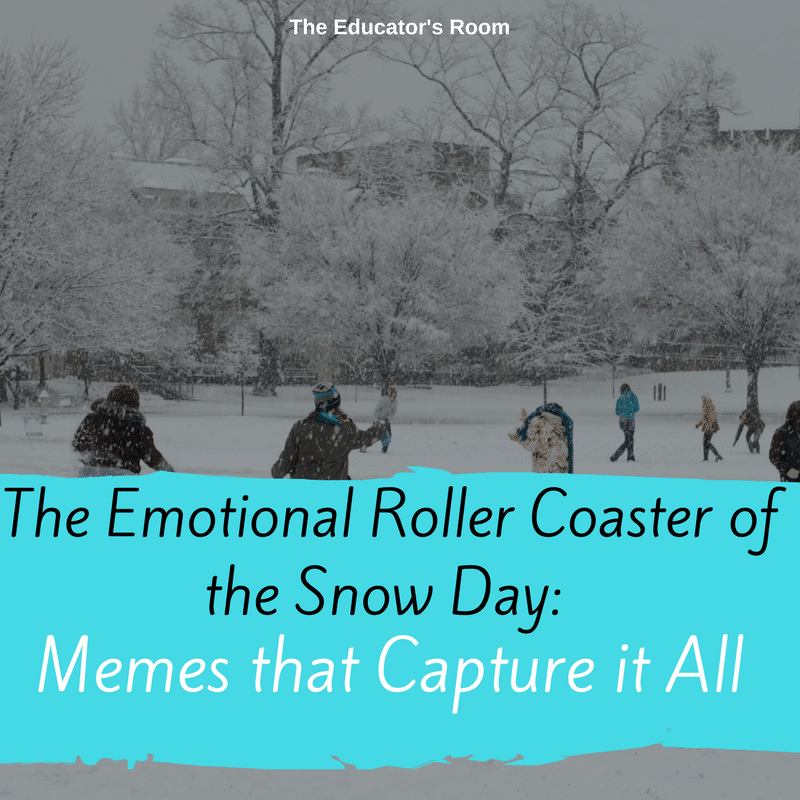 The Emotional Roller Coaster of the Snow Day: Memes that Capture it All