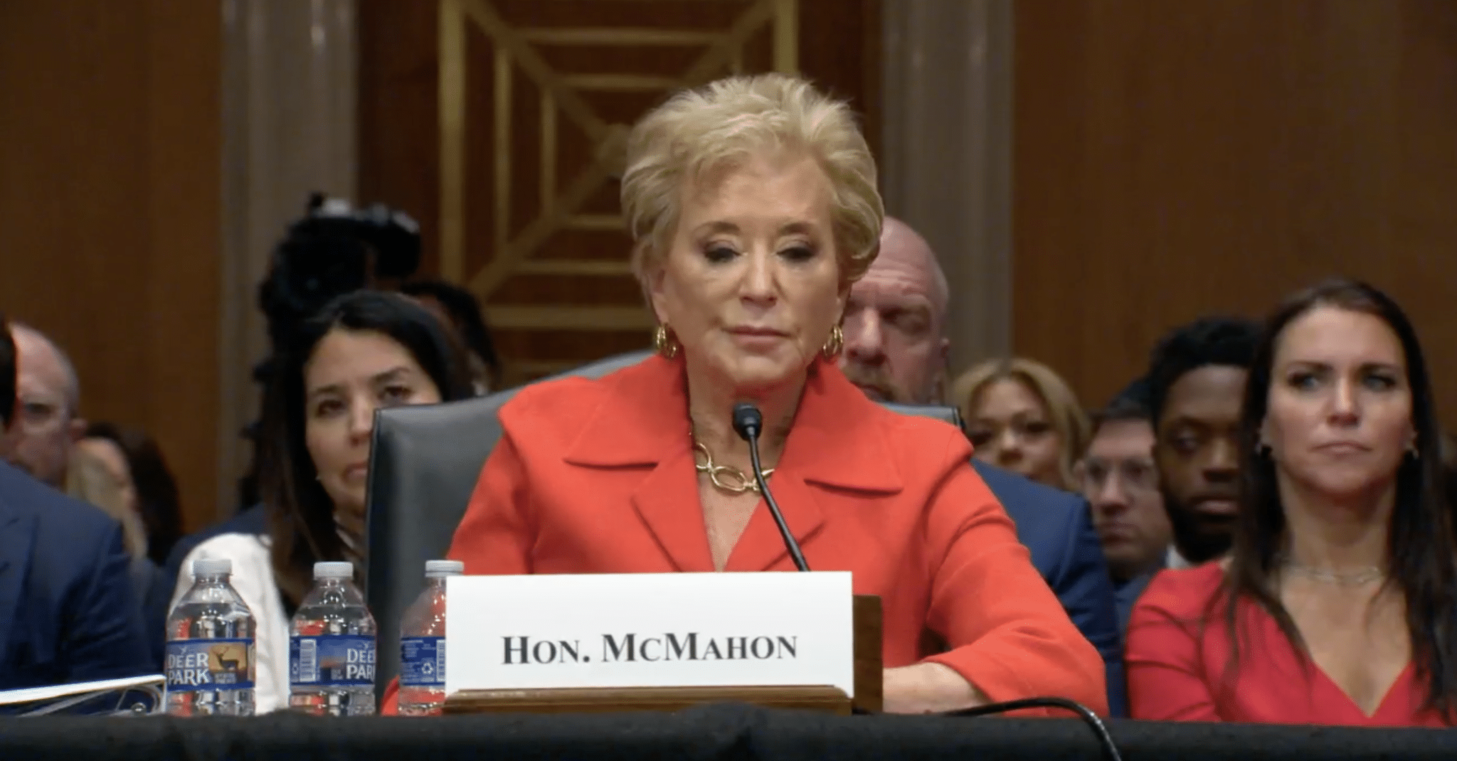 Linda Mcmahon Faces Senate Scrutiny Over Education Secretary Nomination